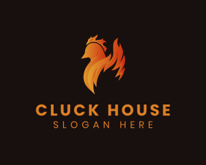 Chicken - Flame Chicken Restaurant logo design