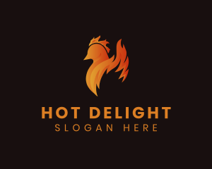 Flame Chicken Restaurant logo design