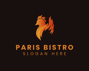 Flame Chicken Restaurant logo design