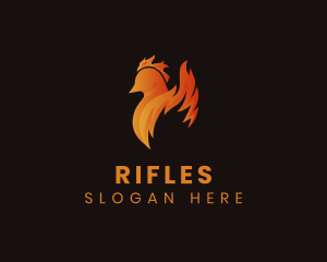 Flame Chicken Restaurant logo design
