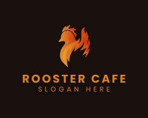 Flame Chicken Restaurant logo design