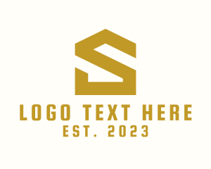 Banking - Modern House Letter S logo design