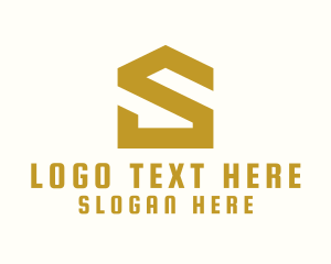 Modern House Letter S Logo