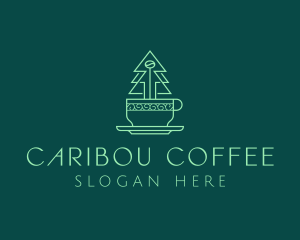 Forest Tree Coffee Cafe logo design