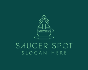 Saucer - Forest Tree Coffee Cafe logo design