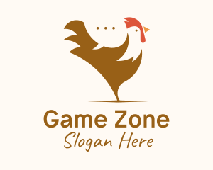 Messaging App - Chicken Rooster Chat logo design