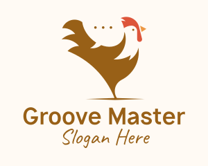 Poultry Farm - Chicken Rooster Chat logo design