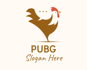 Chicken Rooster Chat logo design