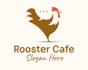 Chicken Rooster Chat logo design