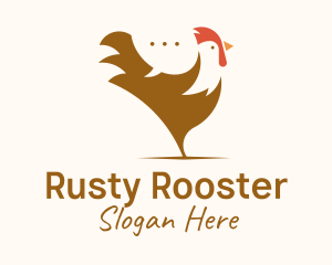 Chicken Rooster Chat logo design