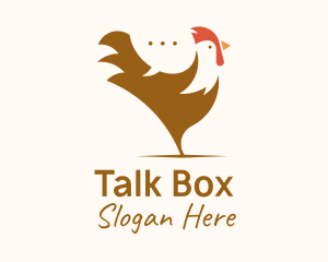 Chat Box - Chicken Rooster Chat logo design