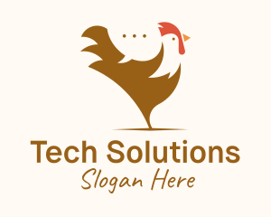 Livestock - Chicken Rooster Chat logo design