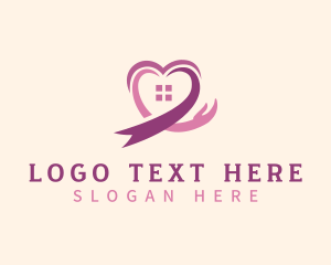 Hand - Heart Care Charity logo design