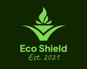 Eco Pot Plant  logo design