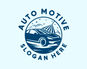 Auto Car Wash Garage logo design