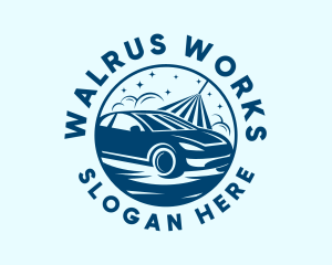 Auto Car Wash Garage logo design