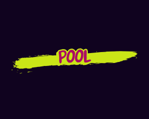 Stroke - Paint Splash Wordmark logo design