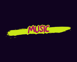 Hiphop - Paint Splash Wordmark logo design