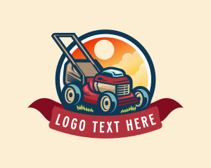 Plant - Gardening Lawn Mower logo design