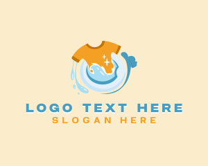 Dry Cleaning - Clean Shirt Laundromat logo design