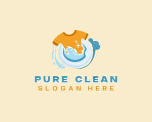 Clean Shirt Laundromat logo design