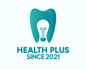 Dental Light Bulb logo design