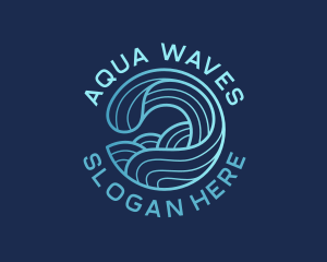 Waves - Ocean Waves Surfer logo design