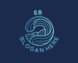 Surfing - Ocean Waves Surfer logo design