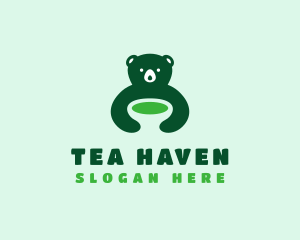 Herbal Tea - Bear Soup Diner logo design