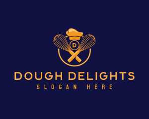 Dough - Whisk Kitchen Toque logo design