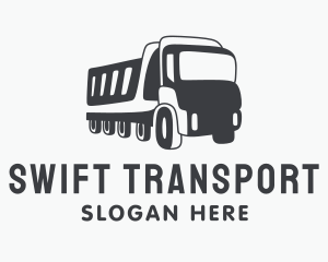 Dump Truck Transportation logo design