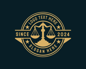 Attorney - Jurist Legal Courthouse logo design