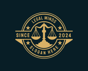 Jurist Legal Courthouse logo design