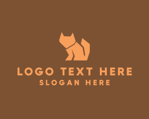 Orange - Orange Fox Silhouette logo design