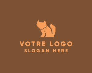 Fox - Orange Fox Silhouette logo design