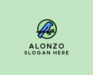 Green Pet Bird  logo design