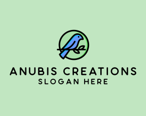 Green Pet Bird  logo design