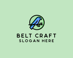 Green Pet Bird  logo design