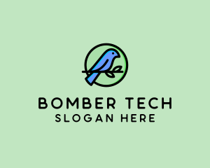 Green Pet Bird  logo design