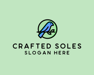 Green Pet Bird  logo design