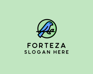 Green Pet Bird  logo design