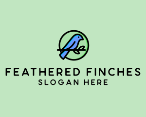 Green Pet Bird  logo design