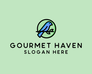 Green Pet Bird  logo design