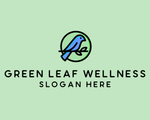 Green Pet Bird  logo design