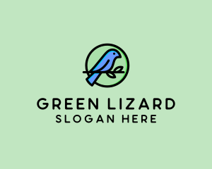 Green Pet Bird  logo design