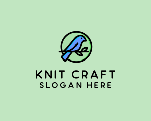 Green Pet Bird  logo design