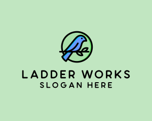 Green Pet Bird  logo design