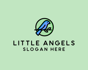 Green Pet Bird  logo design