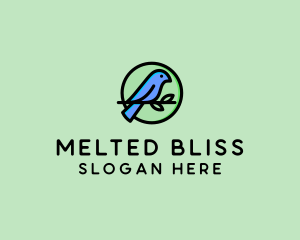 Green Pet Bird  logo design