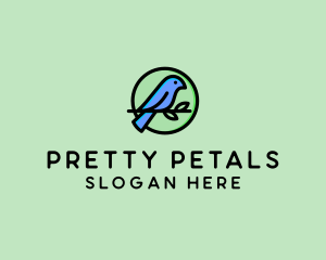 Green Pet Bird  logo design